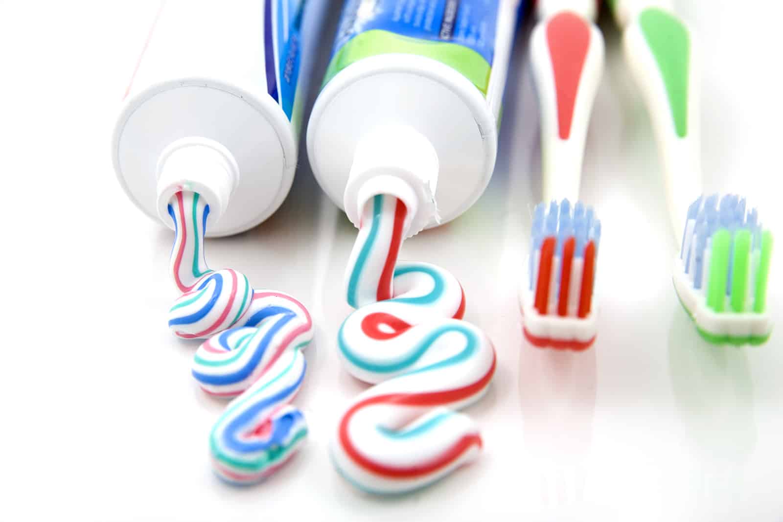 toothbrush and toothpaste